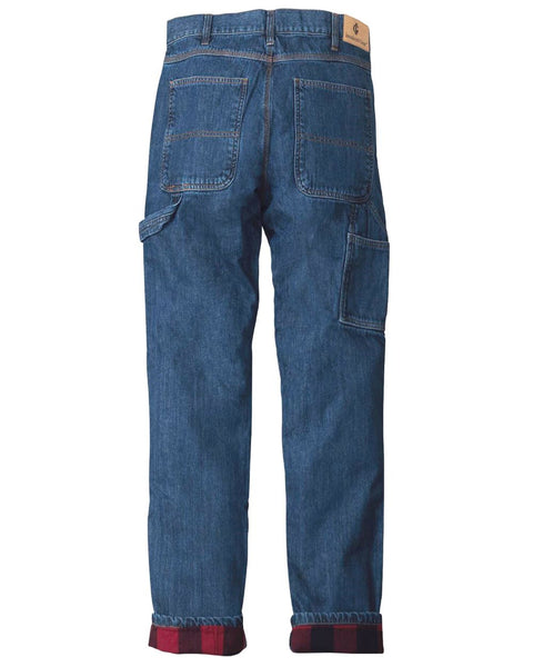 Men's Carpenter Style Flannel Lined Jeans