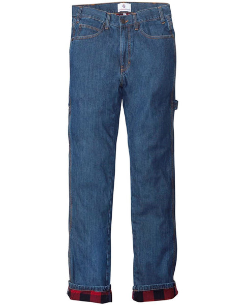 Men's Carpenter Style Flannel Lined Jeans