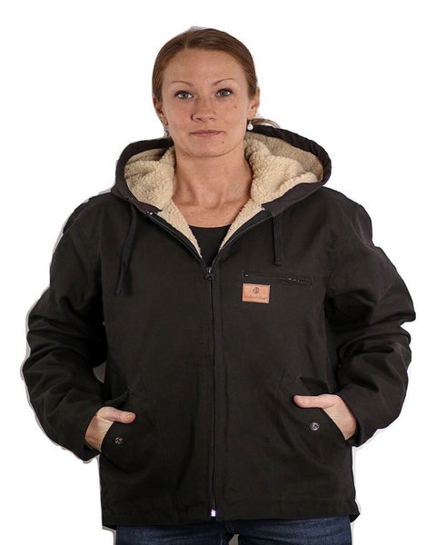 Insulated Gear Women’s Wash Duck Hooded Canvas Winter Work Jacket