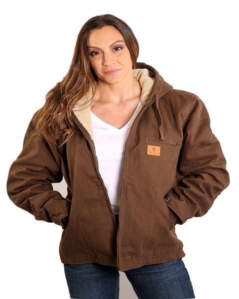 Insulated Gear Women’s Wash Duck Hooded Canvas Winter Work Jacket