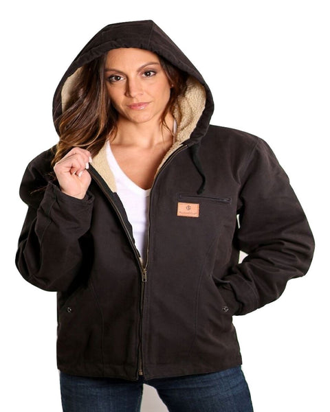 Insulated Gear Women’s Wash Duck Hooded Canvas Winter Work Jacket