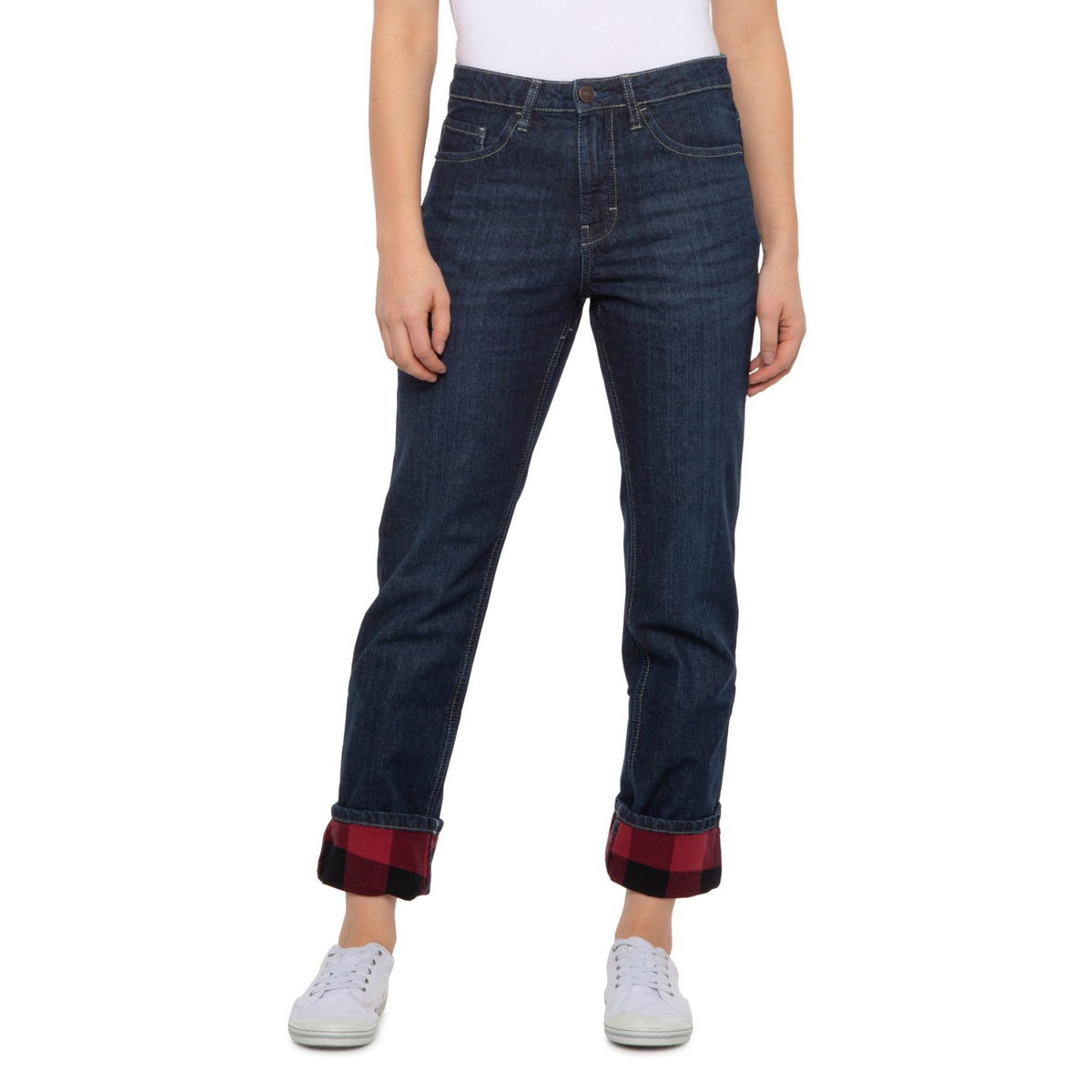 Women's Flannel Lined Jeans - Main Image