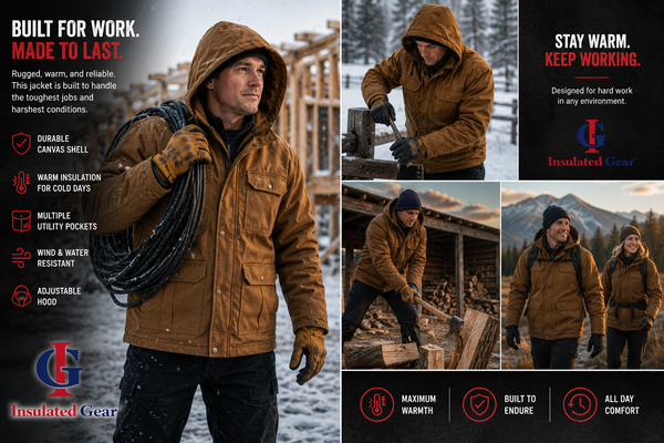 Insulated Gear Men’s Big & Tall Winter Work Jacket
