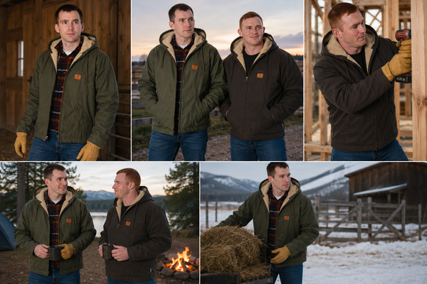 Men's Sherpa Lined Duck work Jackets