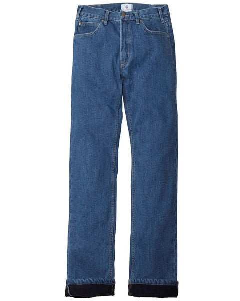 Mens Relaxed Fit Fleece lined Jeans